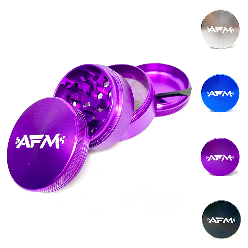AFM 4-Piece Aluminum Herb Grinder – Premium Multi-Chamber Grinder