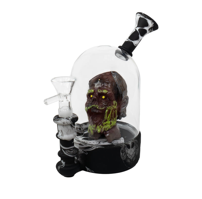 Zombie Dome Glass Waterwheel Bong