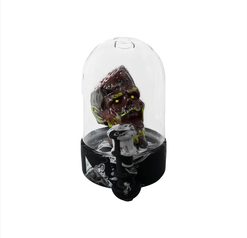 Zombie Dome Glass Waterwheel Bong
