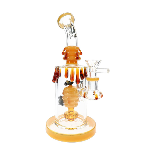 6B Glass Bee Water Pipe – 9½″ – Assorted Colors