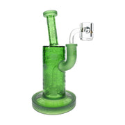 6B Glass biotech frosted dab rig, 8 inch with showerhead percolator, assorted colors