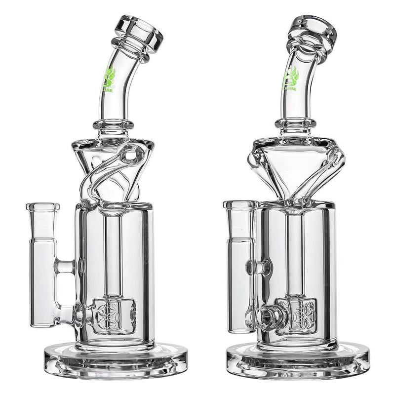 Calibear Vortex Turbo Incycler 8” Glass Bong with TRI-SEED Perc