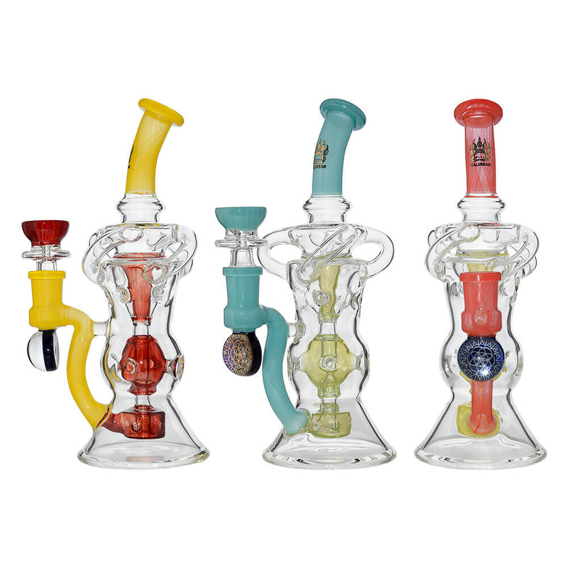 Calibear Triple Arm Swiss Fab Incycler Dab Rig W/ Marble