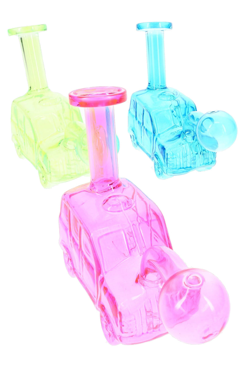 Glass Car Oil Burner Rig “Road Glow” – 5″ – Assorted Colors