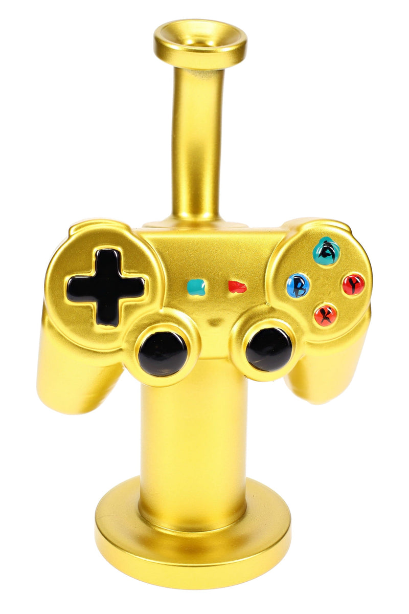 Game Controller Bong “Button Masher” – Showerhead Perc – 8½″ – Assorted Colors
