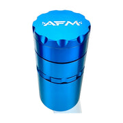 AFM 5-piece aluminum herb grinder with pollen screen and multi-chamber storage