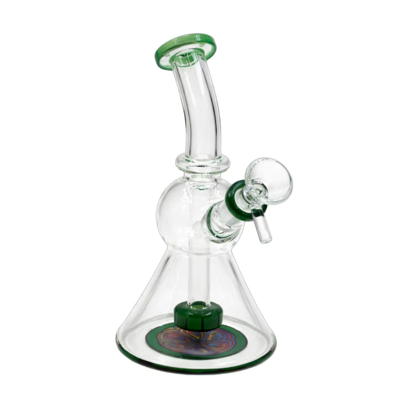 Alpine Aura 7 inch beaker bong with showerhead percolator and bent neck