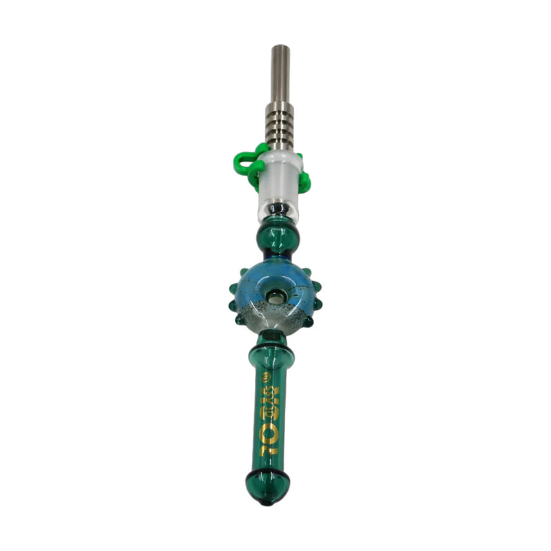Astral Straw 14 mm rock glass nectar collector with titanium tip, textured grip