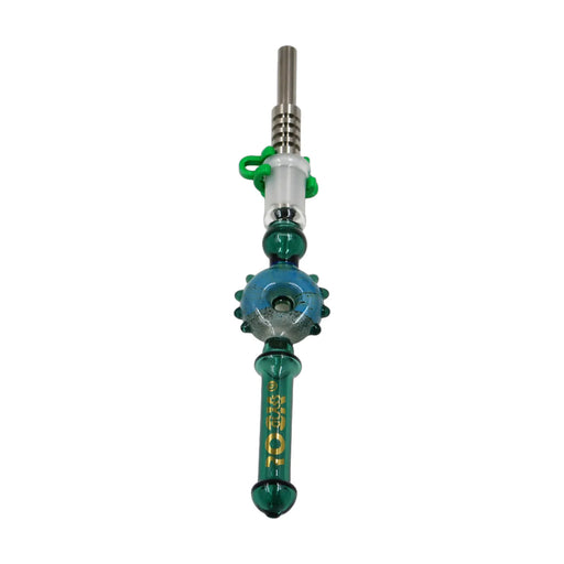 Astral Straw 14 mm rock glass nectar collector with titanium tip, textured grip