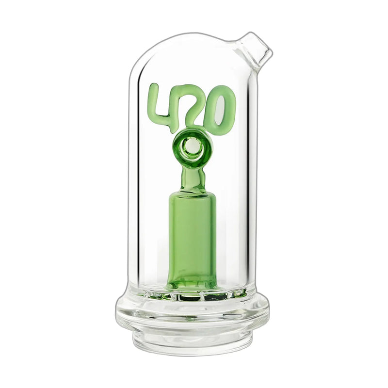 Bomb Erig Aerix replacement glass chamber with internal 420 design pattern