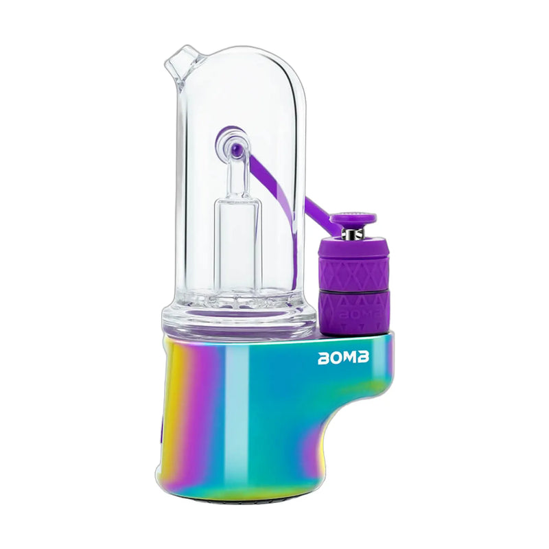 Bomb Erig Aerix portable electric dab rig with rainbow lighting, detachable airpath