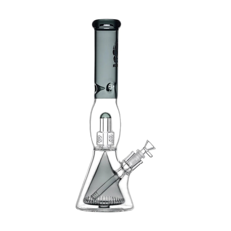 Calibear 16 inch Sol Collins beaker bong with Seed of Life and Collins percs