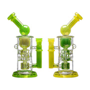 Calibear Kickback Fab Torus 8.5 inch dab rig with opal encasement, recycler