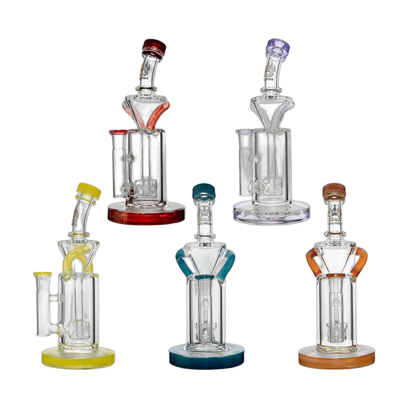 Calibear Vortex Turbo Incycler 8 inch glass bong with TRI-SEED percolator
