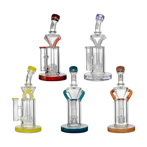 Calibear Vortex Turbo Incycler 8 inch glass bong with TRI-SEED percolator