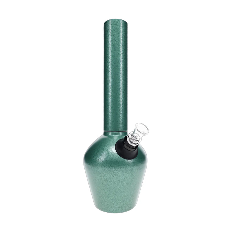 Chill armored vacuum-insulated steel bong, 13 inch with ceramic lining, glass slide