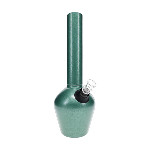 Chill armored vacuum-insulated steel bong, 13 inch with ceramic lining, glass slide