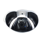 Chrome sphere metal herb grinder, 2 inch 3 part zinc alloy with mirror finish