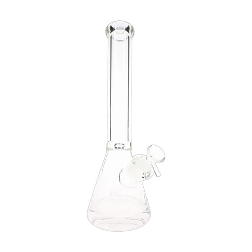Clear glass beaker bong, 13.5 inch with 7 mm walls, ice catch, reinforced base