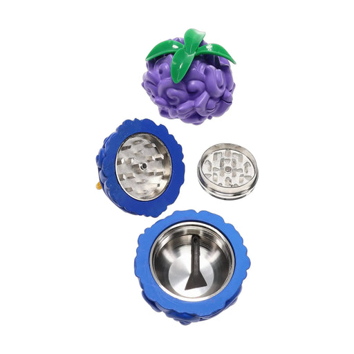 Devil Fruit metal herb grinder, 2.5 inch 3 part design with swirl texture
