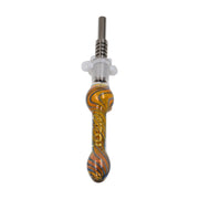 Drift Dabber 14 mm rock glass nectar straw with ergonomic body, titanium tip