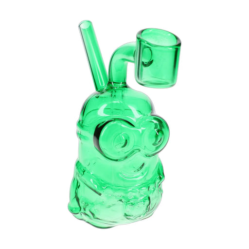 Little Worker glass dab rig, 5 inch novelty concentrate piece, assorted colors