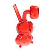 Owl shaped glass dab rig, 4.5 inch novelty concentrate piece, assorted colors