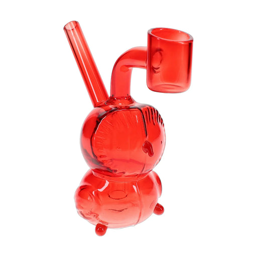 Owl shaped glass dab rig, 4.5 inch novelty concentrate piece, assorted colors