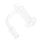 Long neck funnel quartz terp slurper banger, 14.5 mm male 90 degree