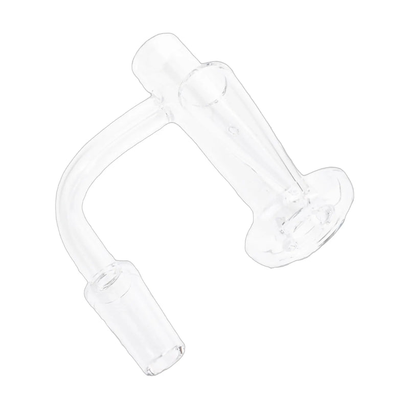 Long neck funnel quartz terp slurper banger, 14.5 mm male 90 degree