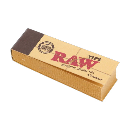 RAW Original unrefined filter tips, 50-pack box for joints and cones
