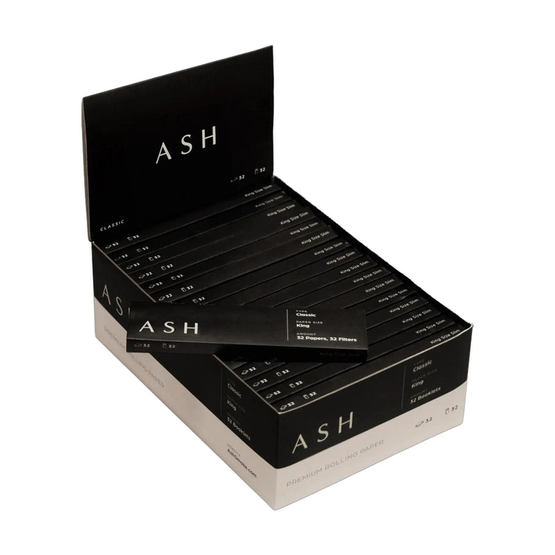 King size slim classic rolling papers, 32 booklets, 44 by 110 mm