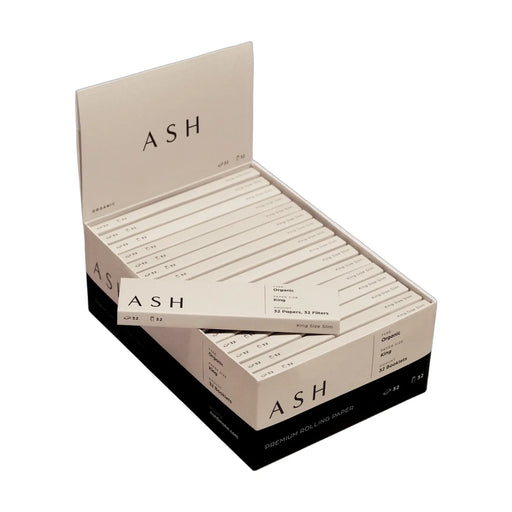 Organic king slim rolling papers, wood pulp paper, 32 booklets per box