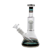 UltraSmooth 10 inch beaker bong with 5-arm tree percolator, borosilicate glass