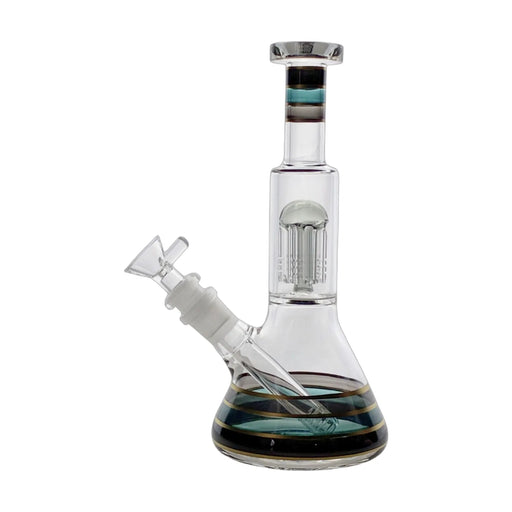 UltraSmooth 10 inch beaker bong with 5-arm tree percolator, borosilicate glass