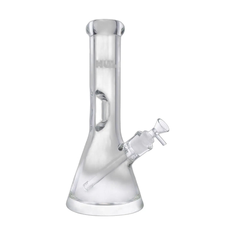 Wulf Mods 9 mm 12 inch beaker water pipe with thumb grip, percolated downstem
